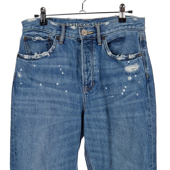 American Eagle 90's Boyfriend Paint Splatter Jeans Women's Size 2 Short - Picture 2 of 7
